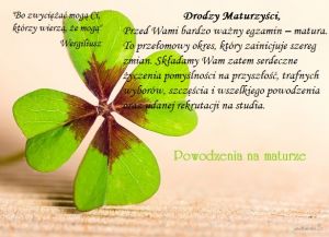 Czytaj więcej: Życzenia dla maturzystów